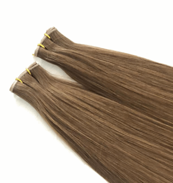 New Trend Hand Tied Genius Weft Russian Hair Extensions, Thinner Can Be Cut Genius Wefts - 图片 3