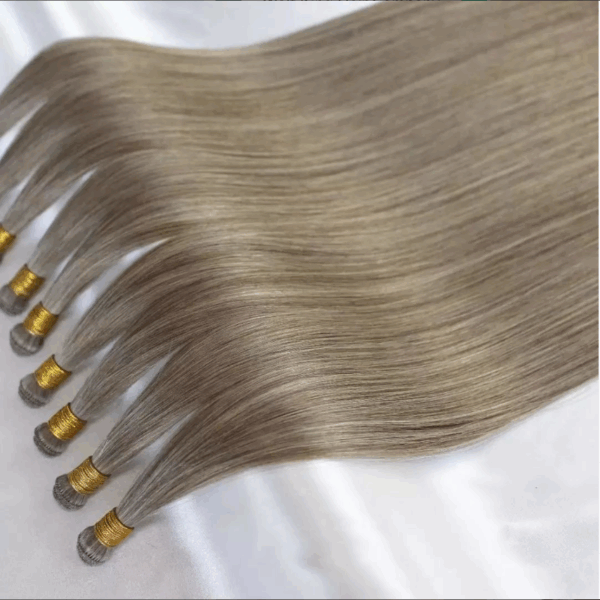 New Trend Hand Tied Genius Weft Russian Hair Extensions, Thinner Can Be Cut Genius Wefts - 图片 4