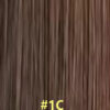 New Trend Hand Tied Genius Weft Russian Hair Extensions, Thinner Can Be Cut Genius Wefts - #1C